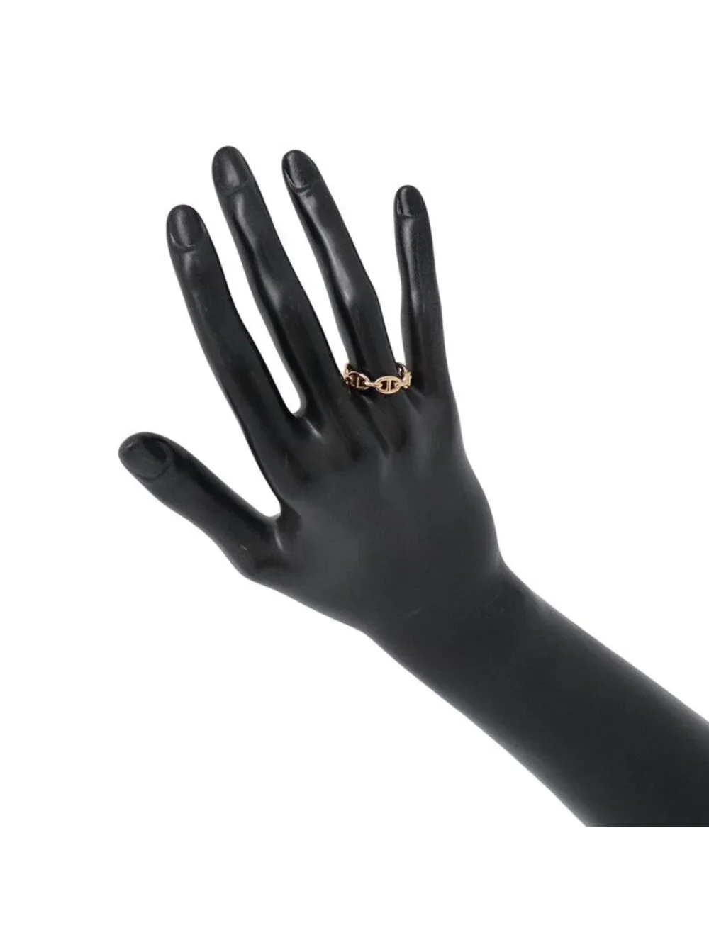 Hermes Ring Chaine D'Ancre PM 18K Pink Gold 54 Enchainee